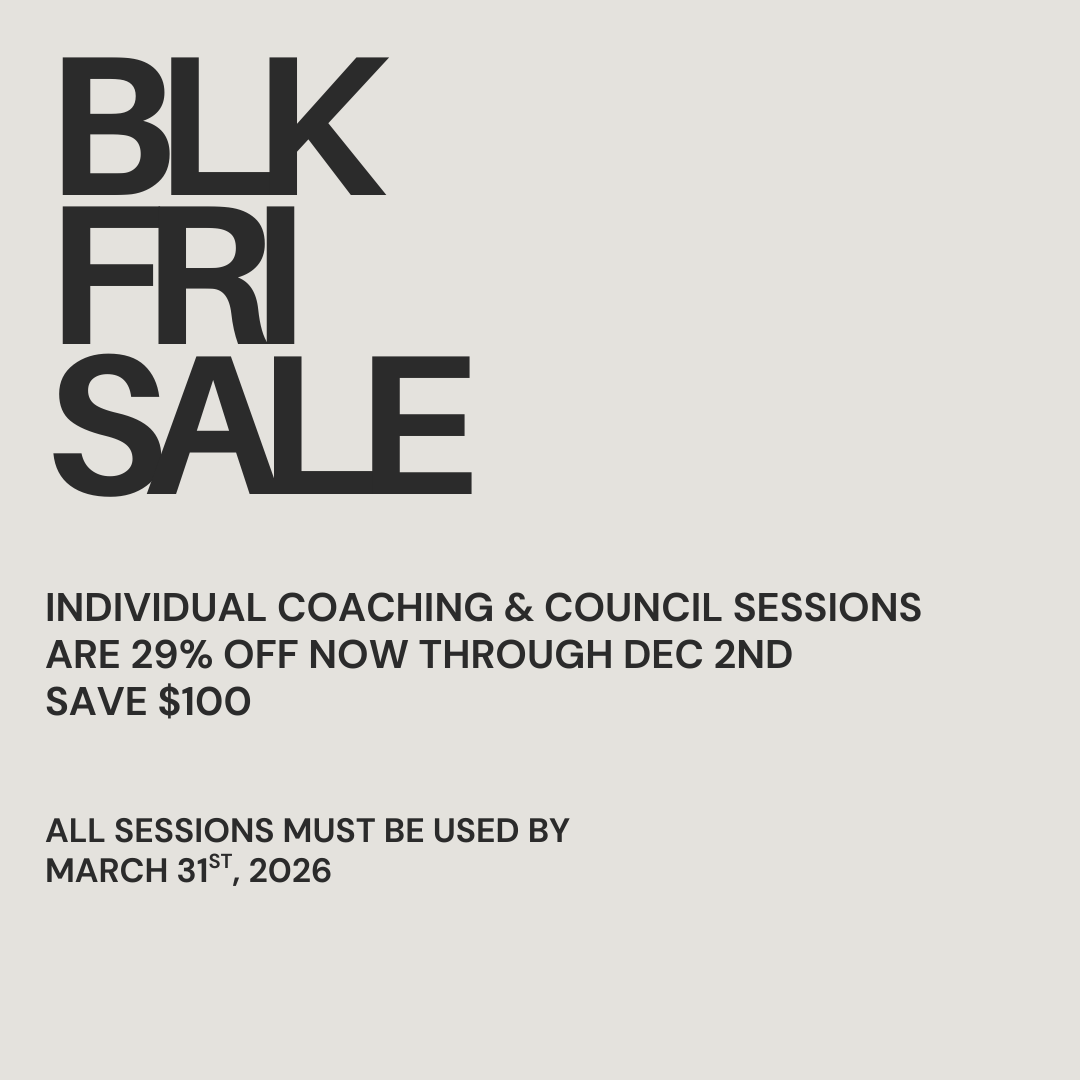 Individual Coaching & Council Session